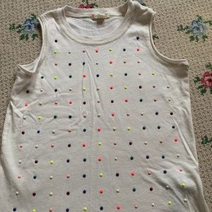 Little Girls J.Crew Rainbow Dot Tank Top